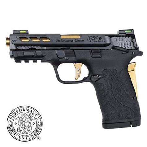 Smith And Wesson Mandp Shield Ez M20 Performance Center 380 Acp 38 Gold
