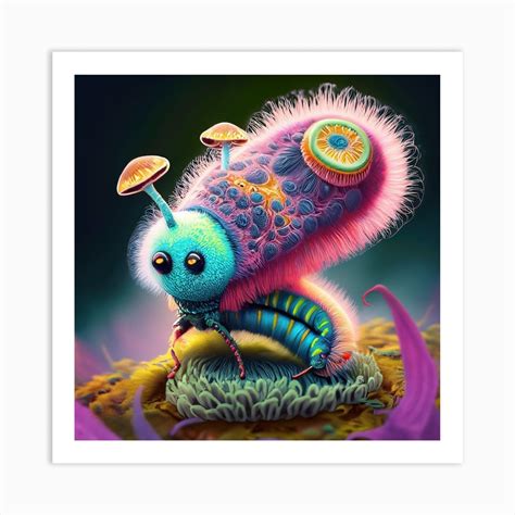 Psychedelic Creature 3 Art Print By Genky Fy