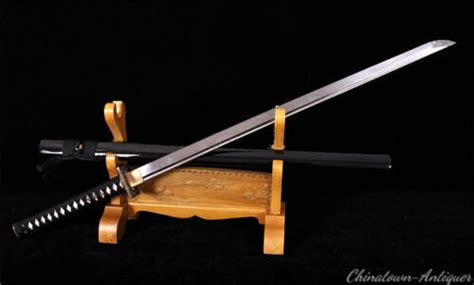 Chokutō Straight Sword Tachi Sabre Samurai Sword Folded Pattern Steel