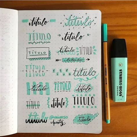 31 Creative But Easy Titleheading Ideas For Your Bullet Journal