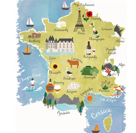 Printable France Map With Cities Ideal Home Movie