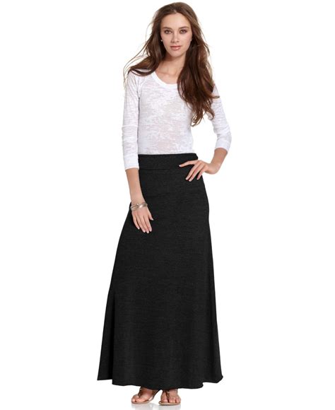 Alternative Apparel A Line Maxi Skirt In Black Lyst