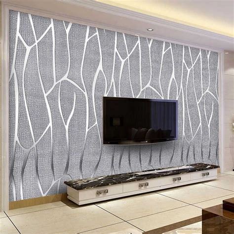 Non Woven Fashion Thin Flocking Vertical Stripes Wallpaper For Living