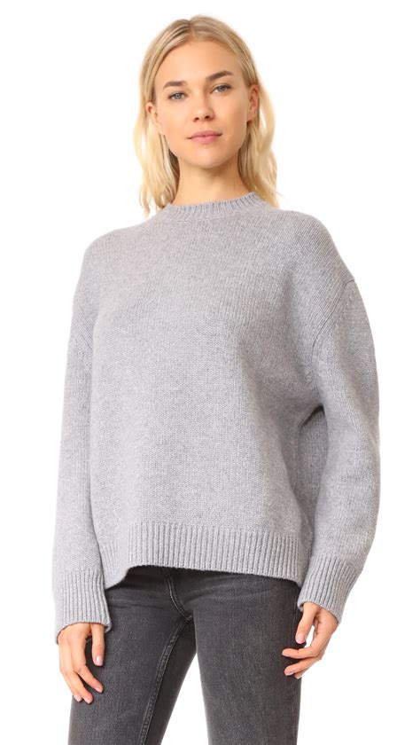 Lyst Anine Bing Cashmere Chunky Knit Sweater In Gray
