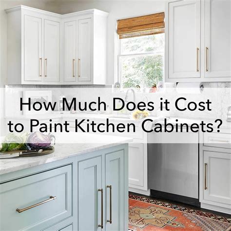 How much does it cost to install a kitchen cabinet? How Much Does It Cost to Paint Kitchen Cabinets (With ...