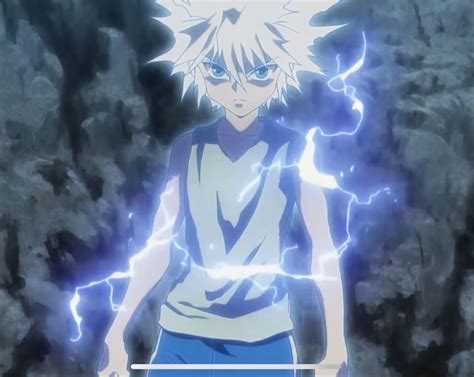 Killuas Godspeed Anime Character Design Blue Anime Anime Shows