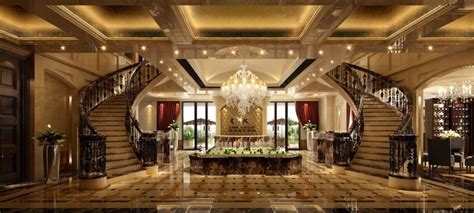 Hotel Lobby Design Luxury Staircase Staircase Design
