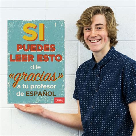 Thank Your Teacher Spanish Mini Poster Teacher Your Teacher Spanish