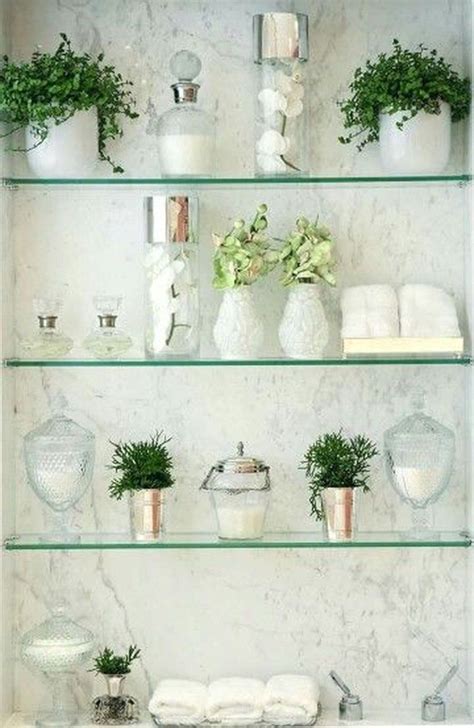 40 The Best Bathroom Glass Shelves Design Ideas Hoomdesign Glass Bathroom Shelves Glass