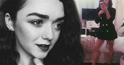 Game Of Thrones Star Maisie Williams Shows A Lot Of Leg In Sexy Instagram Selfie Mirror Online