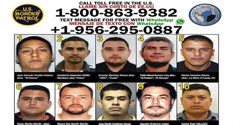 Estos Son Lo 10 Criminales Más Buscados En La Frontera De Texas Y Tamaulipas