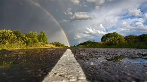 Road After Rain Phone Wallpapers