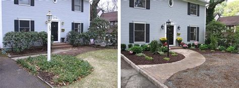 Front Yard Makeovers Before And After Ryno Lawn Care Llc