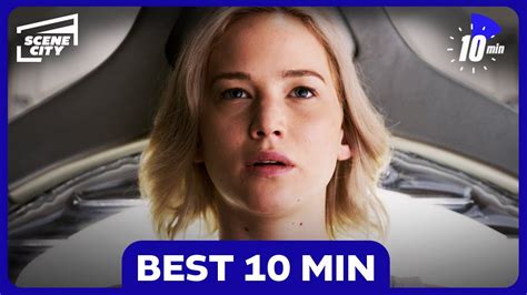 the best 10 minutes passengers jennifer lawrence chris pratt michael sheen youtube