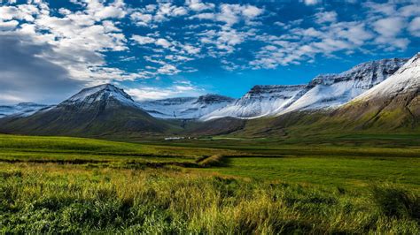 Landscape Nature Mountains Sky Clouds Iceland Wallpaper 2048x1152