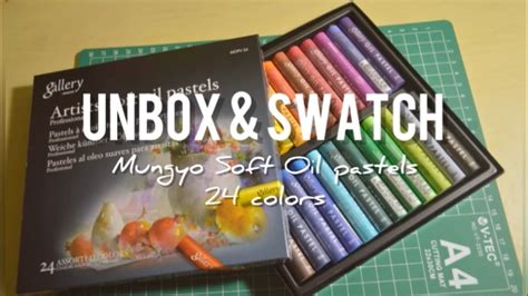 Unbox And Swatch Mungyo Soft Oil Pastels 24 Colors Youtube