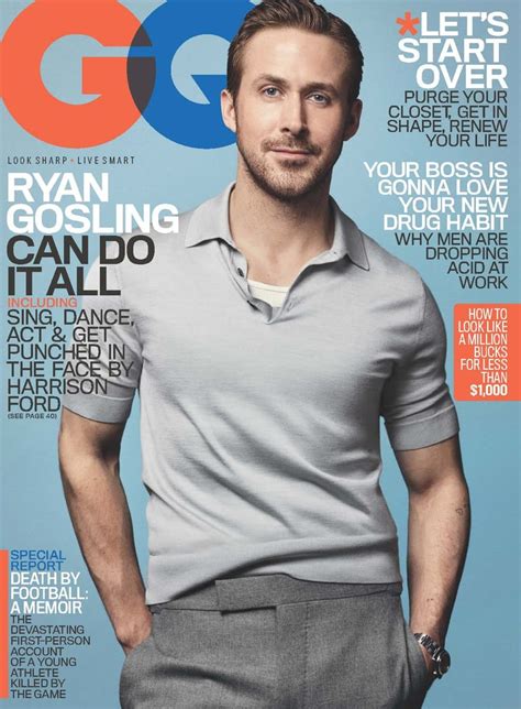 Ryan Gosling On Gq January Issue 2017 Popsugar Celebrity