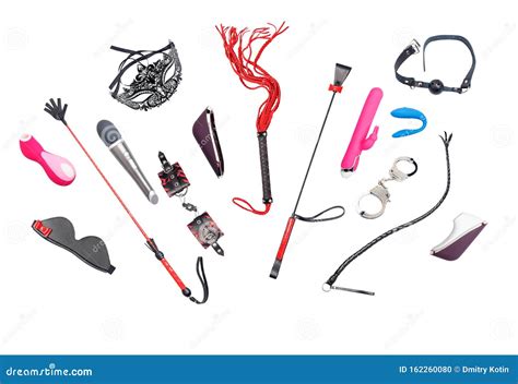 Set Of Many Objects For Sexual Plays Stock Photo Image Of Pain Bdsm