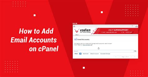 How To Add Email Accounts On Cpanel Vodien Blog