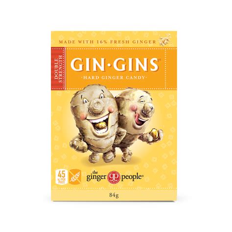 Gin Gins® Double Strength Hard Ginger Candy The Ginger People Au