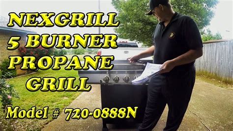 nexgrill 5 burner gas grill overview and demonstration youtube