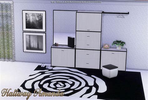 Hallway Amanda By Hellen Мебель для Sims4 Загрузки для Sims 4