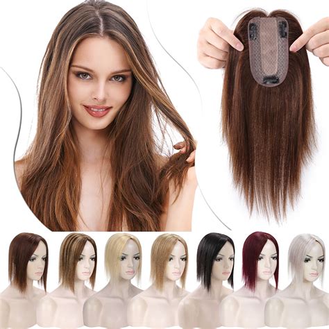 Buy Sego Clip In Hair Extensions Human Hair Toppers 100 Real Human