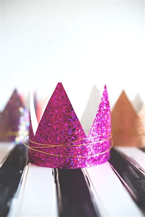 Glitter Twist Birthday Crowns A Subtle Revelry