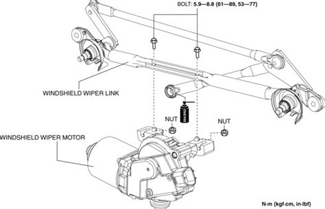 Mazda CX 5 Service Repair Manual Windshield Wiper Motor And Link