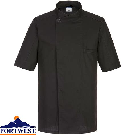 Portwest Surrey Slim Fit Chefs Jacket Ss C735