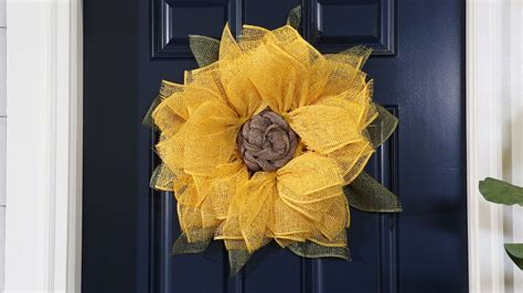 Make This Stunning Sunflower Wreath In Less Than An Hour Better Homes