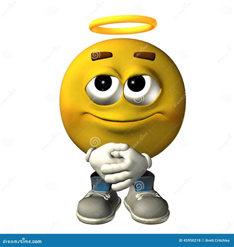 Emoticon Angel Royalty Free Stock Photography