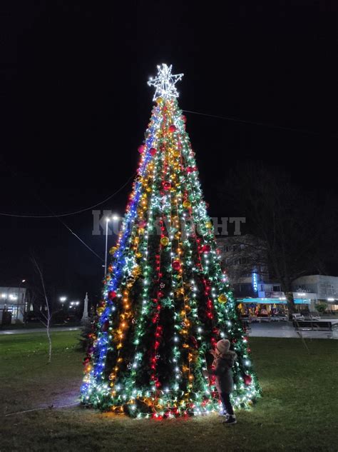 Коледната елха и празничните светлини в Козлодуй светнаха на 1 декември