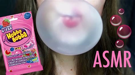 Asmr Hubba Bubba Bubble Gum ~ Extreme Chewing Sounds And Blowing Huge Bubbles Youtube