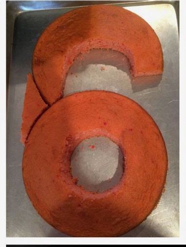 Number 6 Cake Using Round Cake Pans 6th Birthday Cakes Boy Birthday