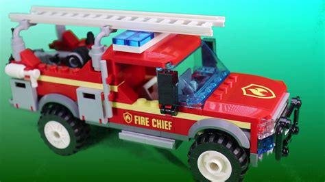 Lego City Fire Chief Response Truck 60231 Stop Motion Youtube
