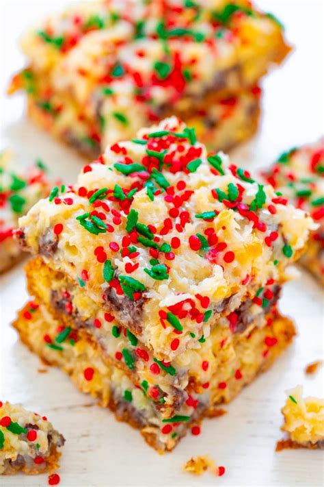 In a medium bowl, whisk pudding with milk for 2 minutes. Holiday Seven-Layer Bars | The Best Christmas Dessert Recipes of 2019 | POPSUGAR Food Photo 43