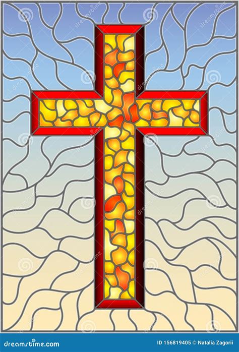 Stained Glass Illustration On Religious Themes Stained Glass Window In