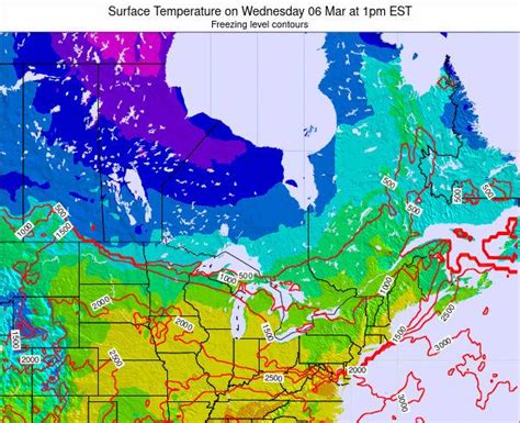 Ontario Surface Temperature On Wednesday 08 Sep At 2pm Edt