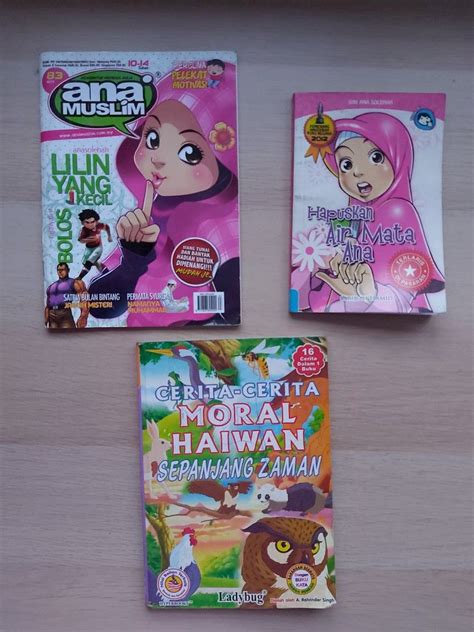 Majalah And Novel Ana Muslim Dan Buku Cerita Melayu Moral Haiwan