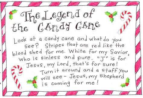 Ranked poetry on candy cane, by famous & modern poets. The Legend of the Candy Cane - FREE Printable! - Happy ...