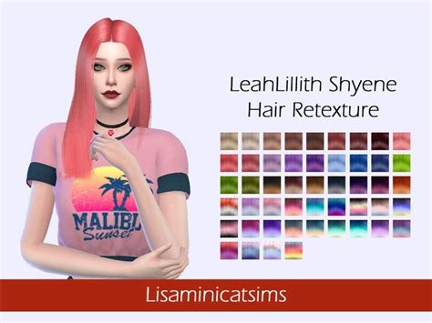 The Sims Resource Leahlillith`s Shyene Hair Retextured By