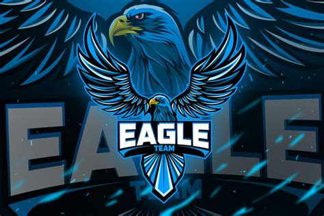 Eagles Mascot And Esport Logo Design Template Place