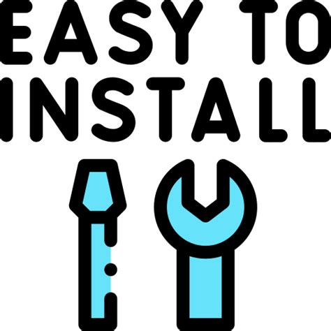 Easy Installation Detailed Rounded Lineal Color Icon