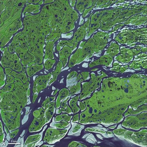Lena River Delta Satellite Image Earth Pictures Earth Photos