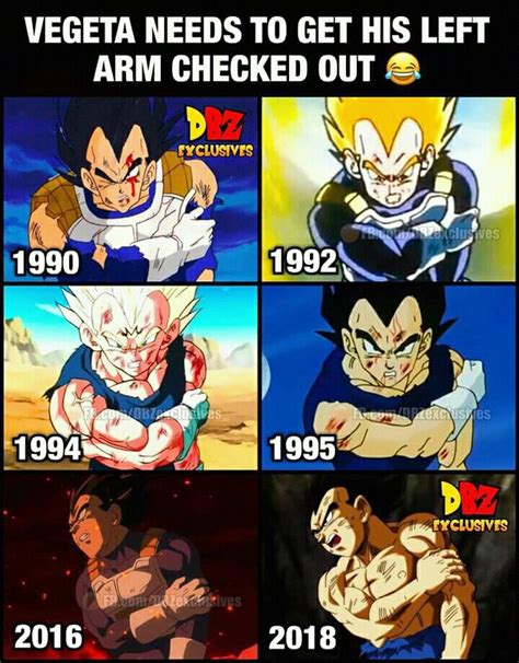 Vegeta Needs To Get His Left Arm Checked Dragon Ball Super Funny