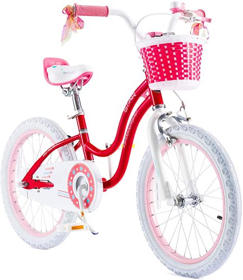 Royalbaby Girls Kids Bike Star Girl 18 In Bicycle Basket Kickstand