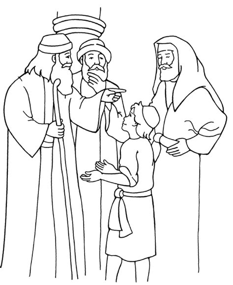 Jesus In The Temple Coloring Page