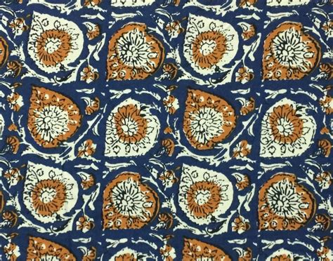 Block Print Fabric India Cotton Fabric Ethnic Fabric Indian Etsy