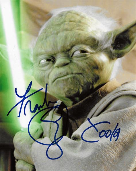 Lot Detail Yoda Frank Oz Signed 8 X 10 Color Photo From Attack Of